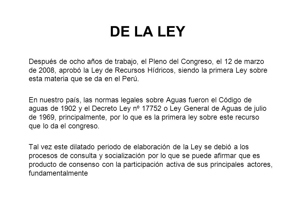 ley 17752 ley general de aguas